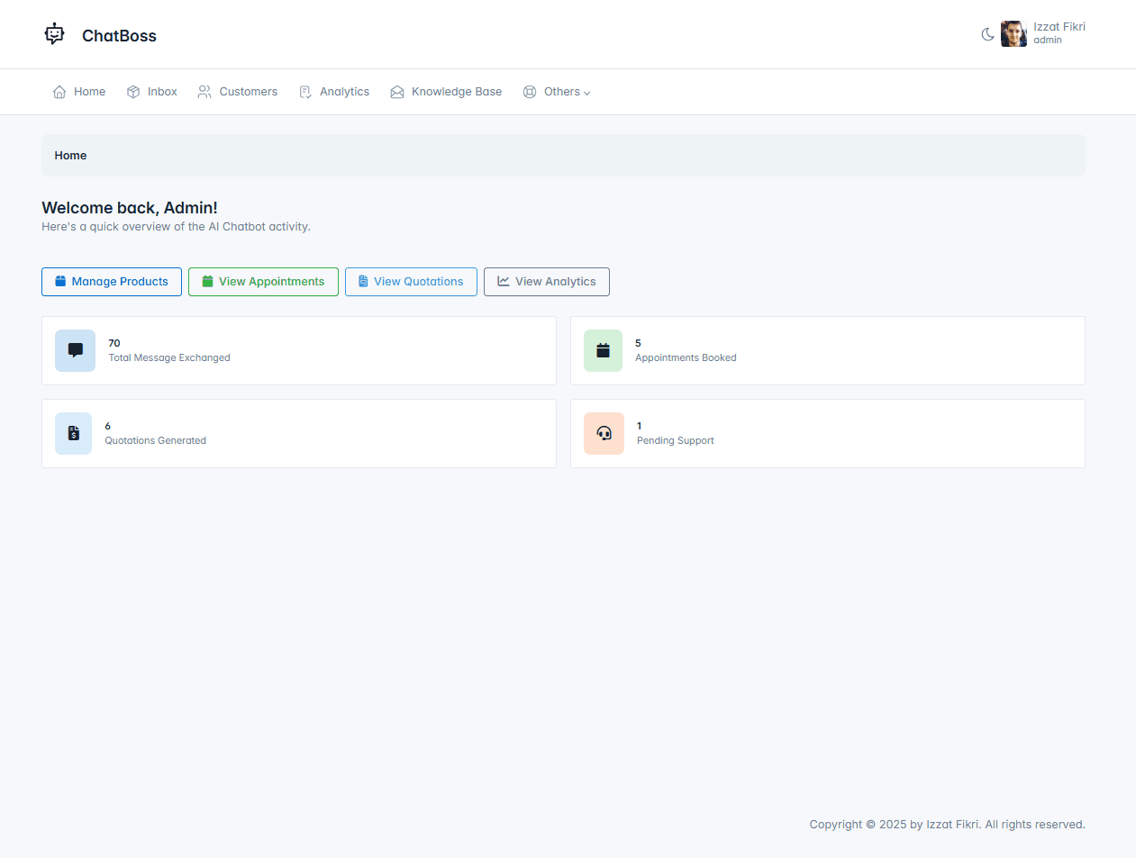 ChatBoss - IREX AI CRM Front Desk preview 4