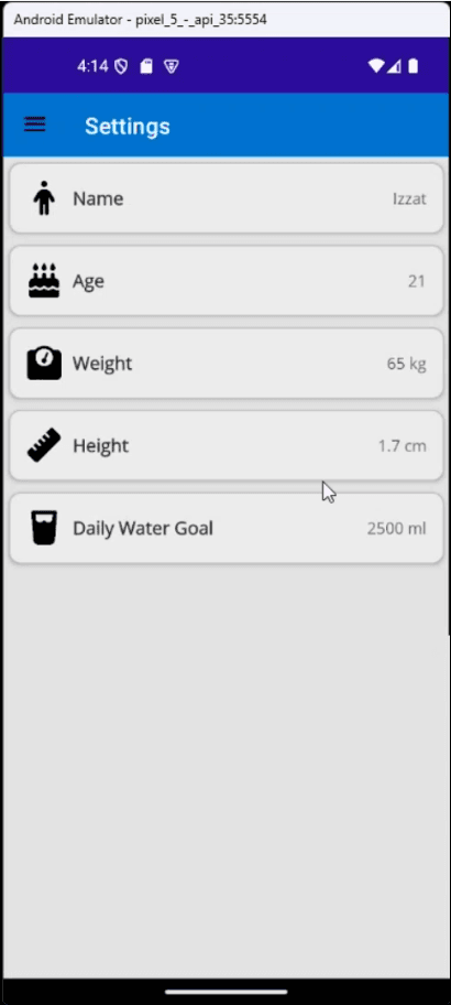 Hydrotrack: Water Intake Reminder preview 6