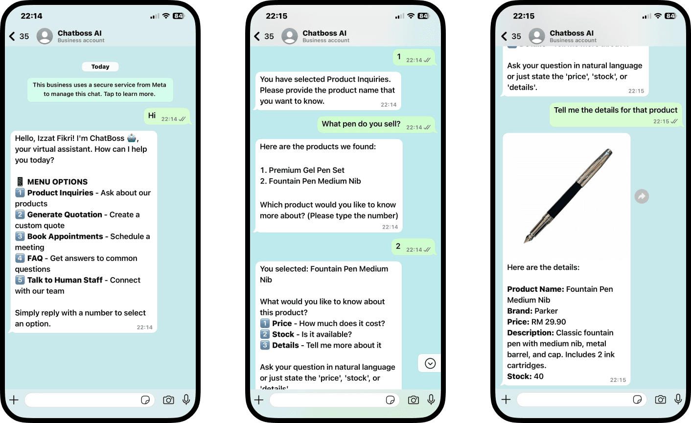 ChatBoss - IREX AI CRM Front Desk preview 2